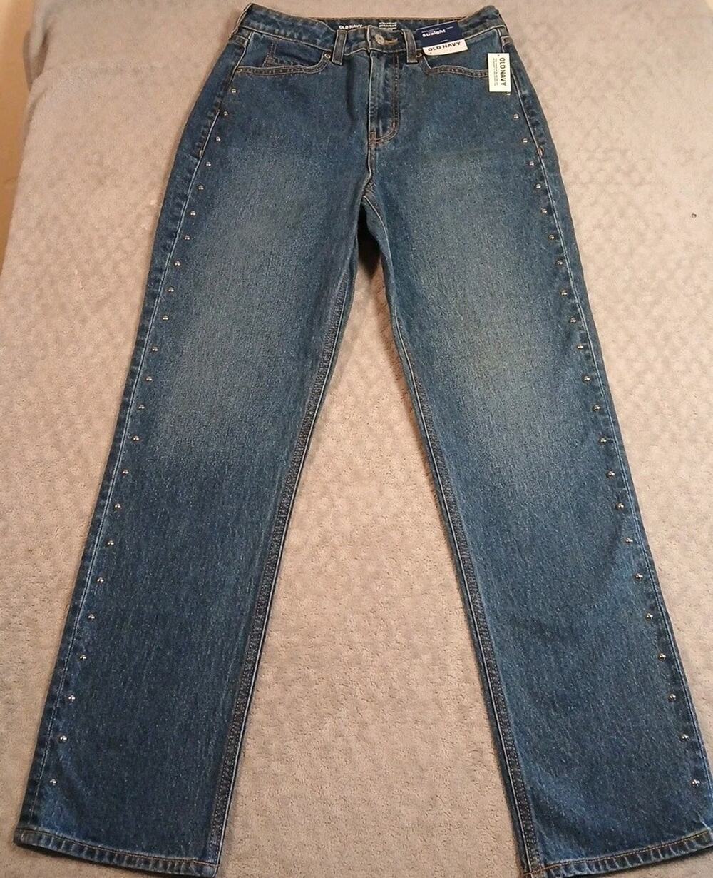 Old Navy Extra High Rise Straight Leg Jeans NWT Size 4